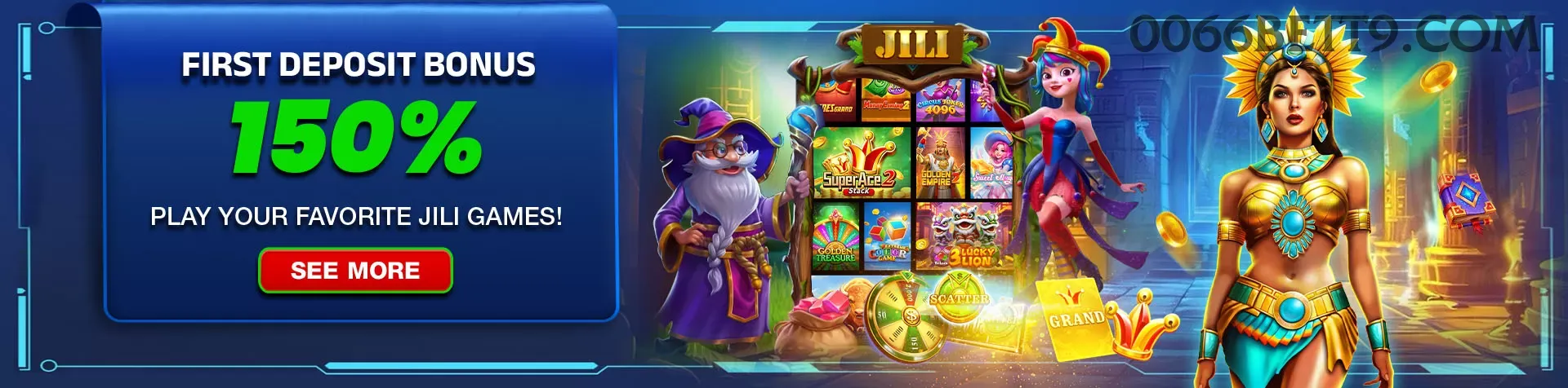 Big win animation on 0066bet slot Jogo